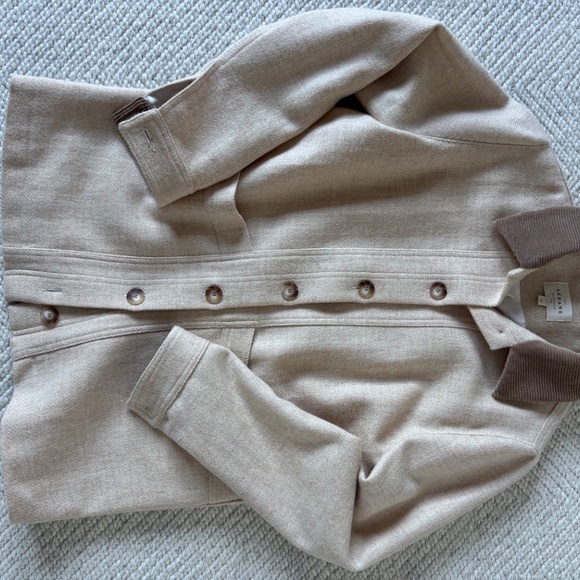 Sezane Will Jacket Mottled Ecru - Size XS - Picture 5 of 5